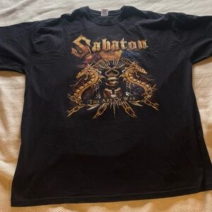 Vintage Sabaton The Art Of War 2009 Tour T Shirt XXL